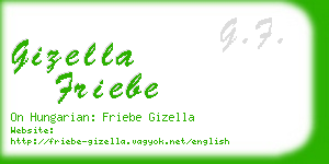 gizella friebe business card